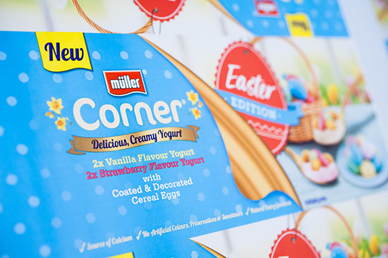 Gold for Flexo Print on Film – Surface Print Wide with the Müller Corner Easter Edition